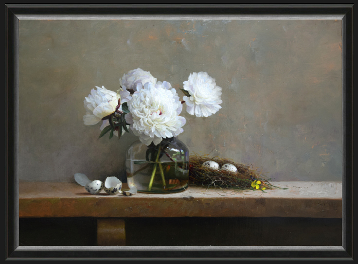 Pioenrozen op vaasje